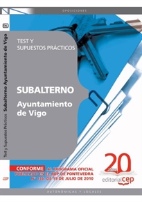 Books Frontpage Subalterno Ayuntamiento de Vigo. Test y Supuestos Prácticos