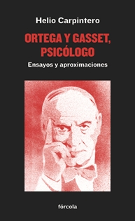 Books Frontpage Ortega y Gasset, psicólogo
