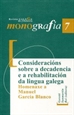 Front pageConsideracións sobre a decadencia e a rehabilitación da lingua galega. Homenaxe a Manuel García Blanco