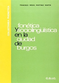 Books Frontpage Fonética y sociolingüística en la ciudad de Burgos