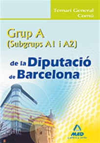 Books Frontpage Grup a (a1 y a2) de la diputació de barcelona. Temari general común.