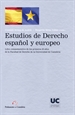 Front pageEstudios de Derecho español y europeo
