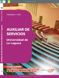 Books Frontpage Auxiliares de Servicios de la Universidad de La Laguna. Temario y Test