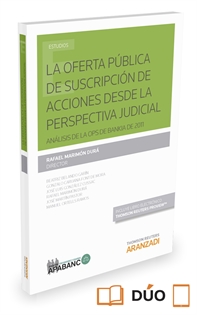 Books Frontpage La Oferta Pública de Suscripción de Acciones desde la perspectiva judicial (Papel + e-book)