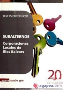 Books Frontpage Subalternos Corporaciones Locales de Illes Balears. Test Psicotécnicos