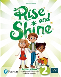 Books Frontpage Rise & Shine 2 Activity Book, Busy Book & Interactive Activity Book andDigital Resources Access Code