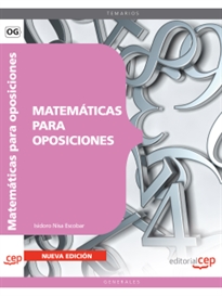 Books Frontpage Matemáticas para oposiciones