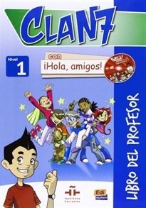 Books Frontpage Clan 7 con ¡Hola, amigos! Libro profesor