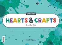 Books Frontpage Hearts & Crafts Green Notebook 1 Primaria