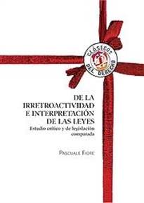 Books Frontpage De la irretroactividad e interpretación de las leyes