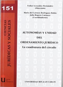 Books Frontpage Autonomías y unidad del ordenamiento jurídico. La cuadratura del círculo