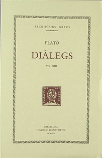 Books Frontpage Diàlegs, vol. XIII: Parmènides