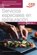 Front pageManual. Servicios especiales en restauración (MF1054_2). Certificados de profesionalidad. Servicios de restaurante (HOTR0608)