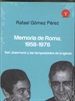 Front pageMemoria de Roma, 1958-1976