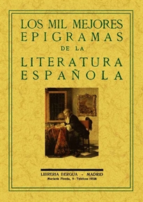 Books Frontpage Los mil mejores epigramas de la literatura española