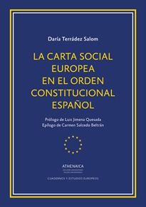Books Frontpage La Carta Social europea en el orden constitucional español