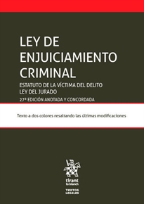Books Frontpage Ley de enjuiciamiento criminal 27ª Edición