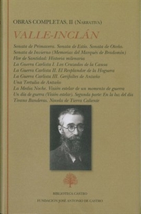 Books Frontpage Sonata de Primavera. Sonata de Estío. Sonata de Otoño. Sonata de Invierno. Flor de Santidad. La Guerra Carlista I (Los Cruzados de la Causa). La Guerra Carlista II (El Resplandor de la Hoguera). La Guerra Carlista III (Gerifaltes de Antaño). Una Tertulia de Antaño. La Media Noche. Un Día de Guerra. Tirano Banderas