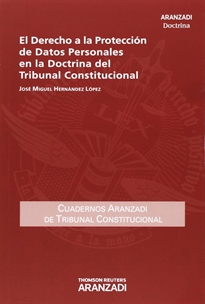 Books Frontpage El Derecho A La Protección De Datos En Al Doctrina Del Tribunal Constitucional