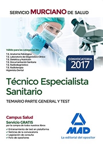 Books Frontpage Técnico Especialista Sanitario del Servicio Murciano de Salud. Temario parte general y test