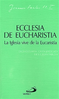 Books Frontpage Ecclesia de eucharistia. La iglesia vive de la eucaristía