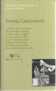 Books Frontpage Poesía cancioneril
