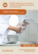 Front pageAplicación de normas y condiciones higiénico-sanitarias en restauración. HOTR0109 - Operaciones básicas de pastelería