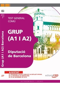 Books Frontpage Grup (A1 y A2) de la Diputació de Barcelona. Test General Comú