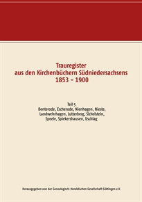 Books Frontpage Trauregister aus den Kirchenbüchern Südniedersachsens 1853 - 1900