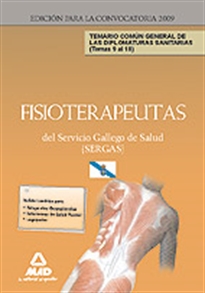 Books Frontpage Fisioterapeutas del servicio gallego de salud (sergas). Temario parte general común a diplomados sanitarios