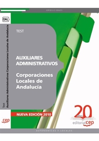 Books Frontpage Auxiliares Administrativos Corporaciones Locales Andalucía. Test