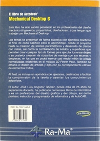 Books Frontpage El libro de Autodesk Mechanical Desktop 6