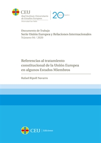 Books Frontpage Referencias al tratamiento constitucional de la Unión Europea en algunos Estados Miembros