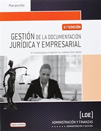 Books Frontpage Gestión de la documentación jurídica y empresarial