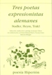 Front pageTres poetas expresionistas alemanes