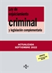 Front pageLey de Enjuiciamiento Criminal y legislación complementaria