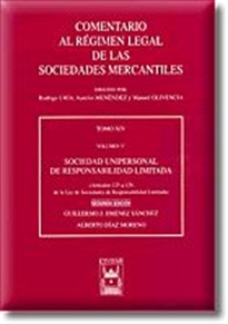 Books Frontpage Sociedad Unipersonal de Responsabilidad Limitada (Artículos 125 a 129 de la Ley de Sociedades de Responsabilidad Limitada). Tomo XIV volumen 5º