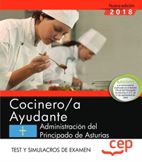 Books Frontpage Cocinero/a Ayudante de la Administración del Principado de Asturias. Test y Simulacros de examen