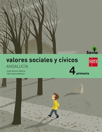 Books Frontpage Valores sociales y cívicos. 4 Primaria. Savia. Andalucía