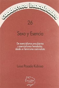 Books Frontpage Sexo y esencia: de esencialismos encubiertos y esencialismos heredados