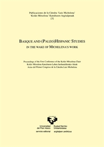 Books Frontpage Basque and (Paleo)Hispanic Studies in the wake of Michelena’s work