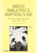 Front pageBreve biblioteca hispánica III