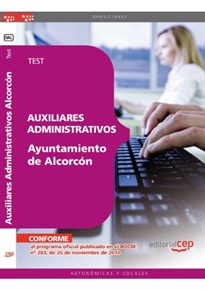 Books Frontpage Auxiliares Administrativos del Ayuntamiento de Alcorcón. Test