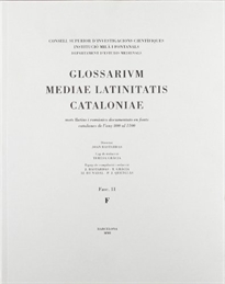 Books Frontpage Glossarium mediae latinitatis Cataloniae. Fasc. 11. Faba-Future