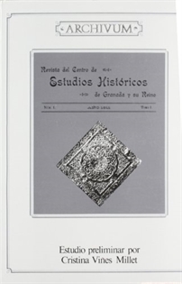 Books Frontpage Revista del Centro de Estudios Históricos de Granada y su Reino