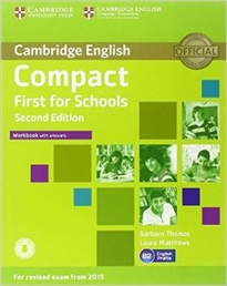 Books Frontpage Compact First for Schools Workbook with Answers with Audio