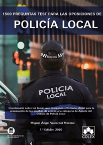 Books Frontpage 1500 preguntas test para las oposiciones de Policía Local