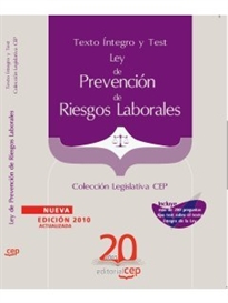 Books Frontpage Ley de Prevención de Riesgos Laborales. Texto Íntegro y Test. Colección Legislativa CEP