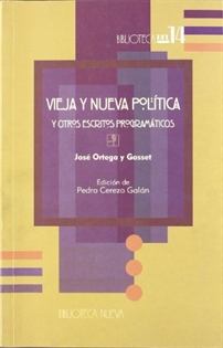 Books Frontpage Vieja y nueva política y otros escritos programáticos