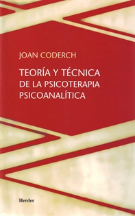 Books Frontpage Teoría y técnica de la psicoterapia psicoanalítica